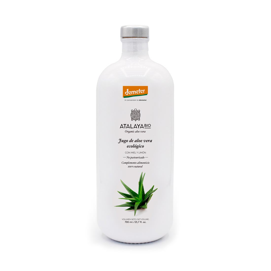 Biodynamic Pure Aloe Vera Juice (96%) with Honey and Lemon
